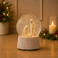 Musical Nativity Scene Snow Globe 5.75"H