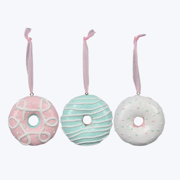 Resin Donut Ornament-12 pcs