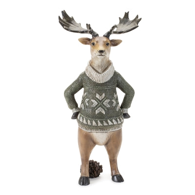 Winter Animal with Sweater Figurine (Set of 3)