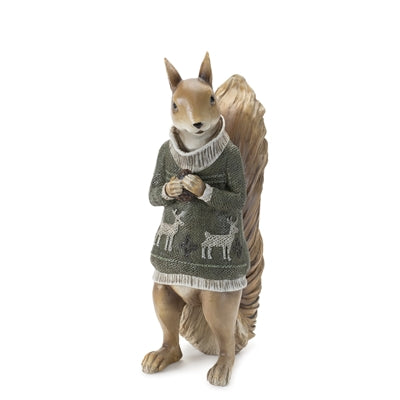 Winter Animal with Sweater Figurine (Set of 3)