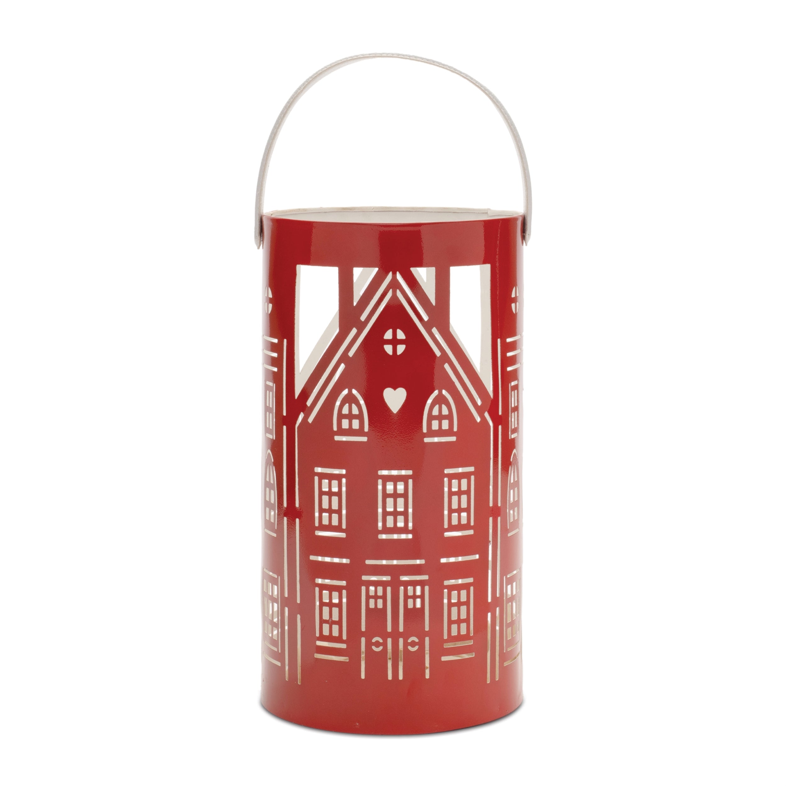 Punched Metal House Lantern (Set of 3)