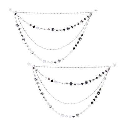 Jewel Bead and Chain Link Garland (Set of 2)
