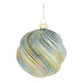 Green Iridescent Ball Ornaments (Set of 6)