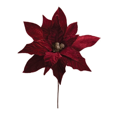 Poinsettia Stem (Set of 6) 31”H Polyester
