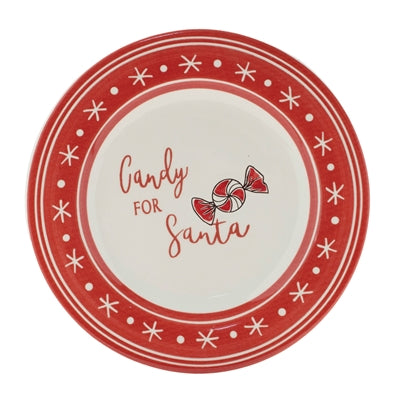 Ceramic Santa Candy Plate (Set of 4)