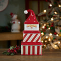 Ceramic Stacking Santa Character (Set of 3)