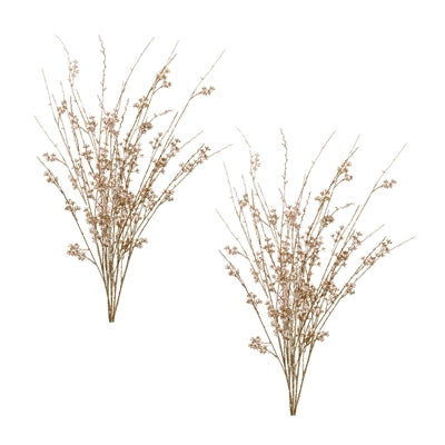 Iced Berry Spray (Set of 2) 33”H Plastic