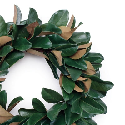 Magnolia Leaf Wreath 24"D