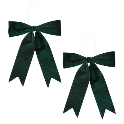 Bow Ornament (Set of 2) 16"W x 16.5"H Polyester