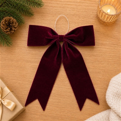 Bow Ornament (Set of 2) 16"W x 16.5"H Polyester