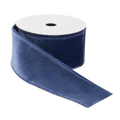 Blue Wired Ribbon 2.5" x 10 Yds.