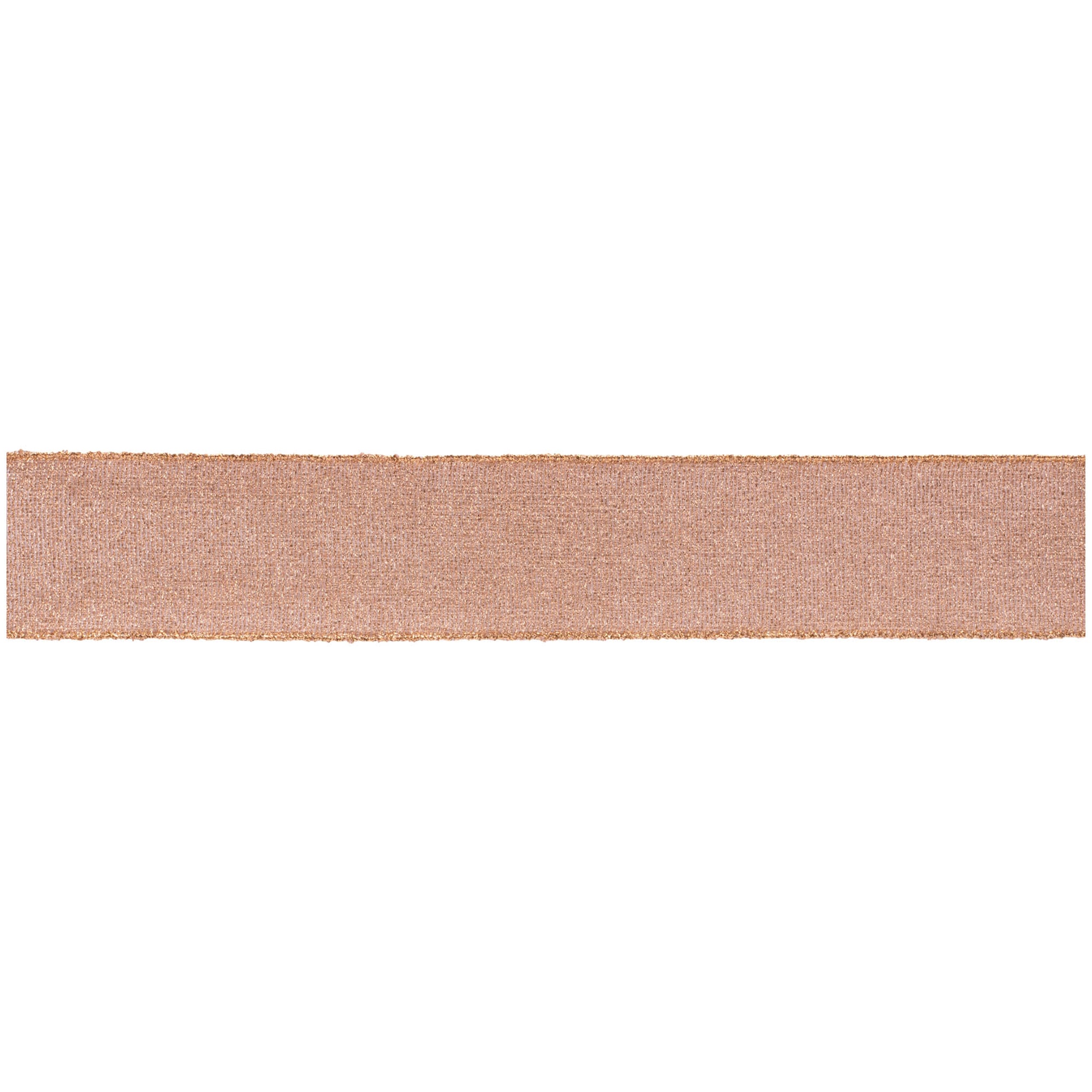 Pink Shimmer Wired Ribbon (Set of 2)