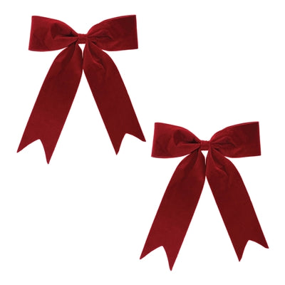 Bow Ornament (Set of 2) 16"W x 16.5"H Polyester