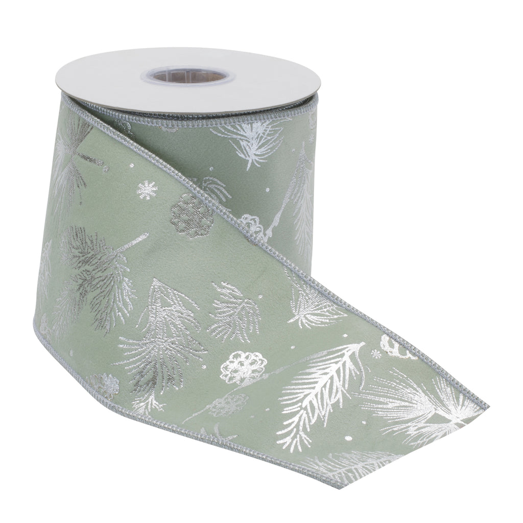 Stylish Silver Ribbon 4" x 5 Yds.