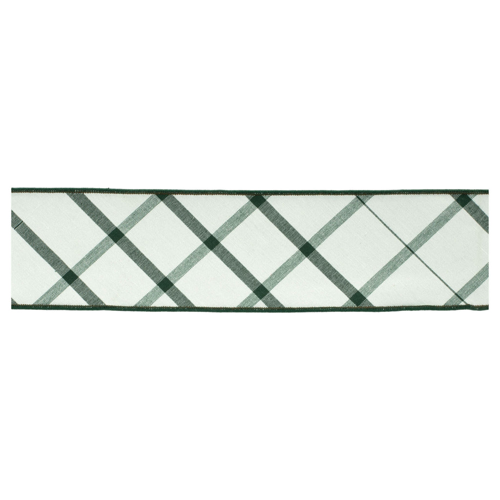 Plaid Wired Ribbon 4" x 5 Yds