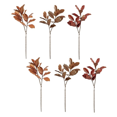 Fall Magnolia Leaf Spray (Set of 6)