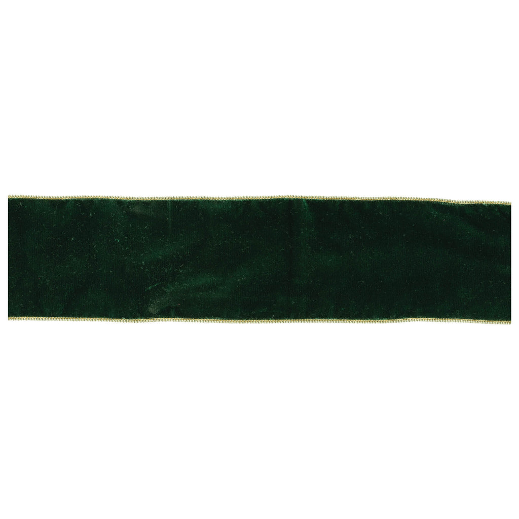 Green Wired Ribbon 4" x 10 Yds.