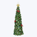 Resin Christmas Tree with Led Tabletop with Timer-Set of 2