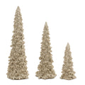 Glittered Pine Tree (Set of 3)