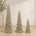 Glittered Pine Tree (Set of 3)