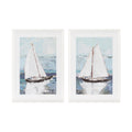 Framed Sail Boat Print (Set of 2)