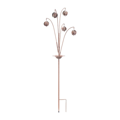 Iron Floral Spray Garden Stake (Set of 2)