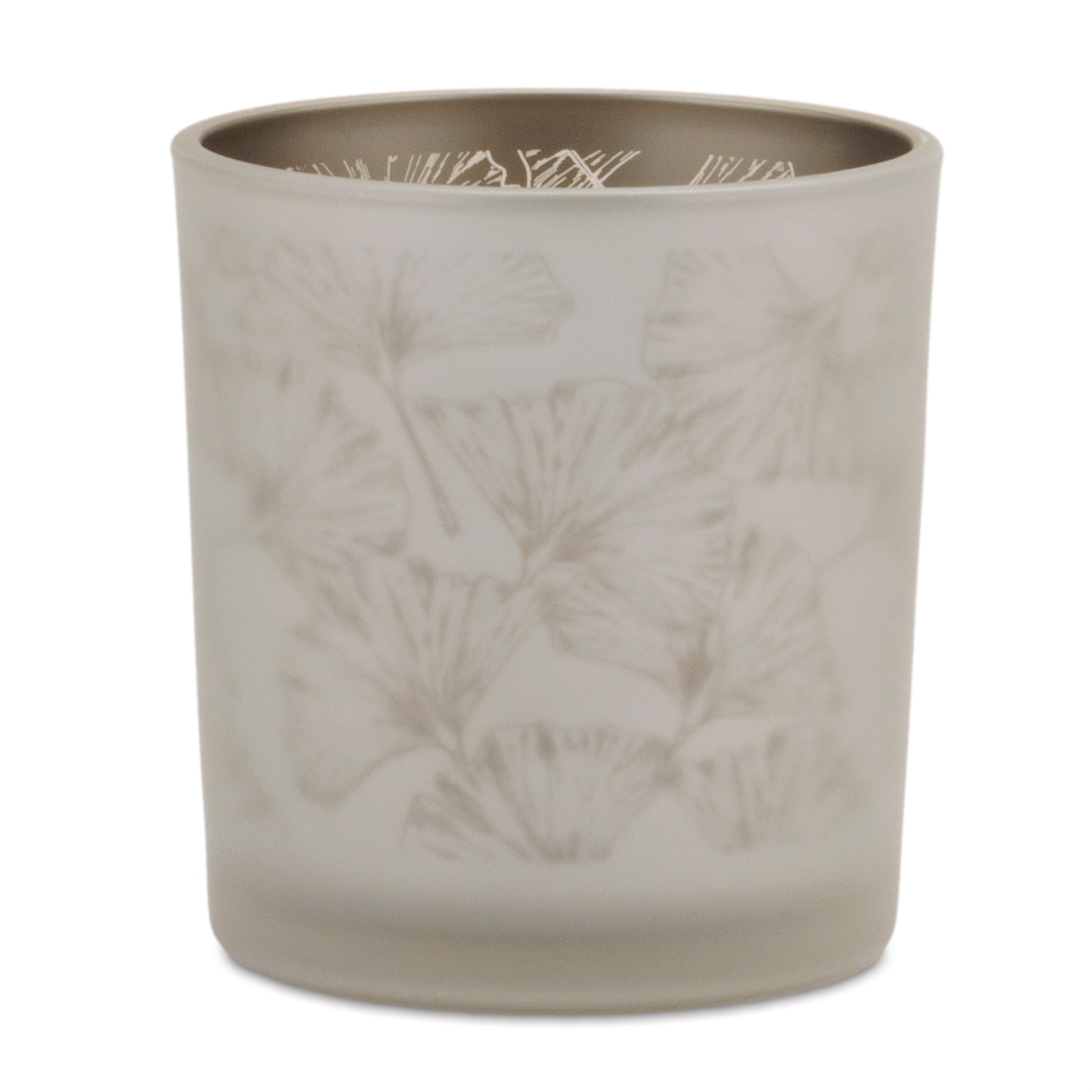 Set of 3 Silver & Gold Glass Votive Candle Holders
