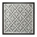 Framed Floral Wall Decor Under Glass 19.5"SQ