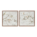 Framed Birds on Branches Canvas Art (Set of 2)