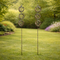 Bird and Butterfly w/Triple Orb Stake (Set of 4)