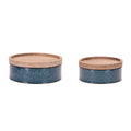 Blue Canisters (Set of 2)