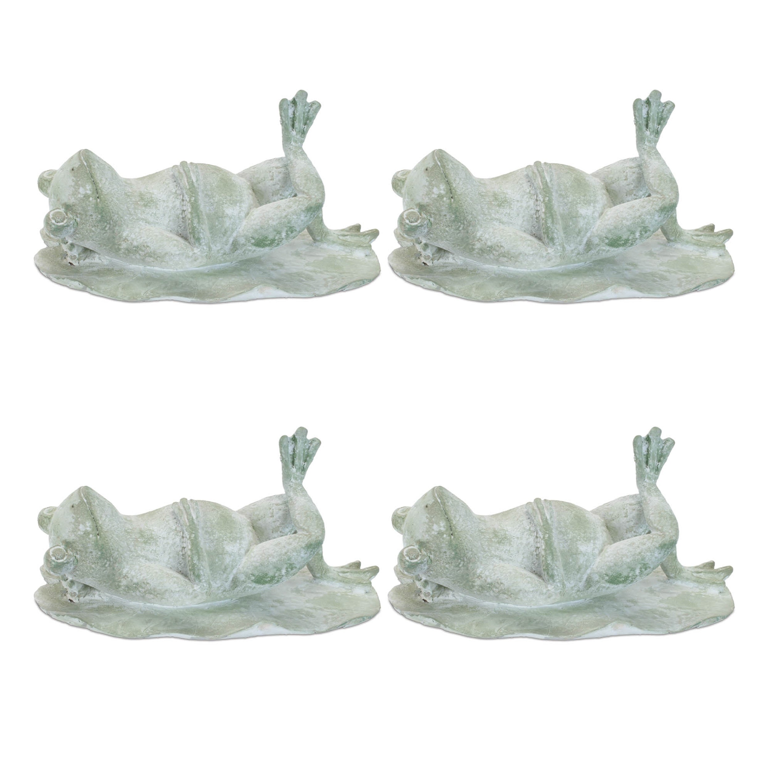 Laying Frog Figurine (Set of 4)