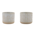 Porcelain Geometric Patterned Planter (Set of 2)