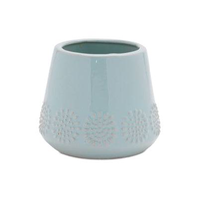 Ceramic Starburst Pattern Planter (Set of 2)