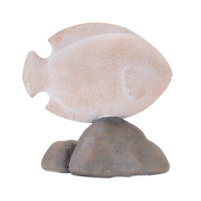 Fish on Rock Decor (Set of 4)