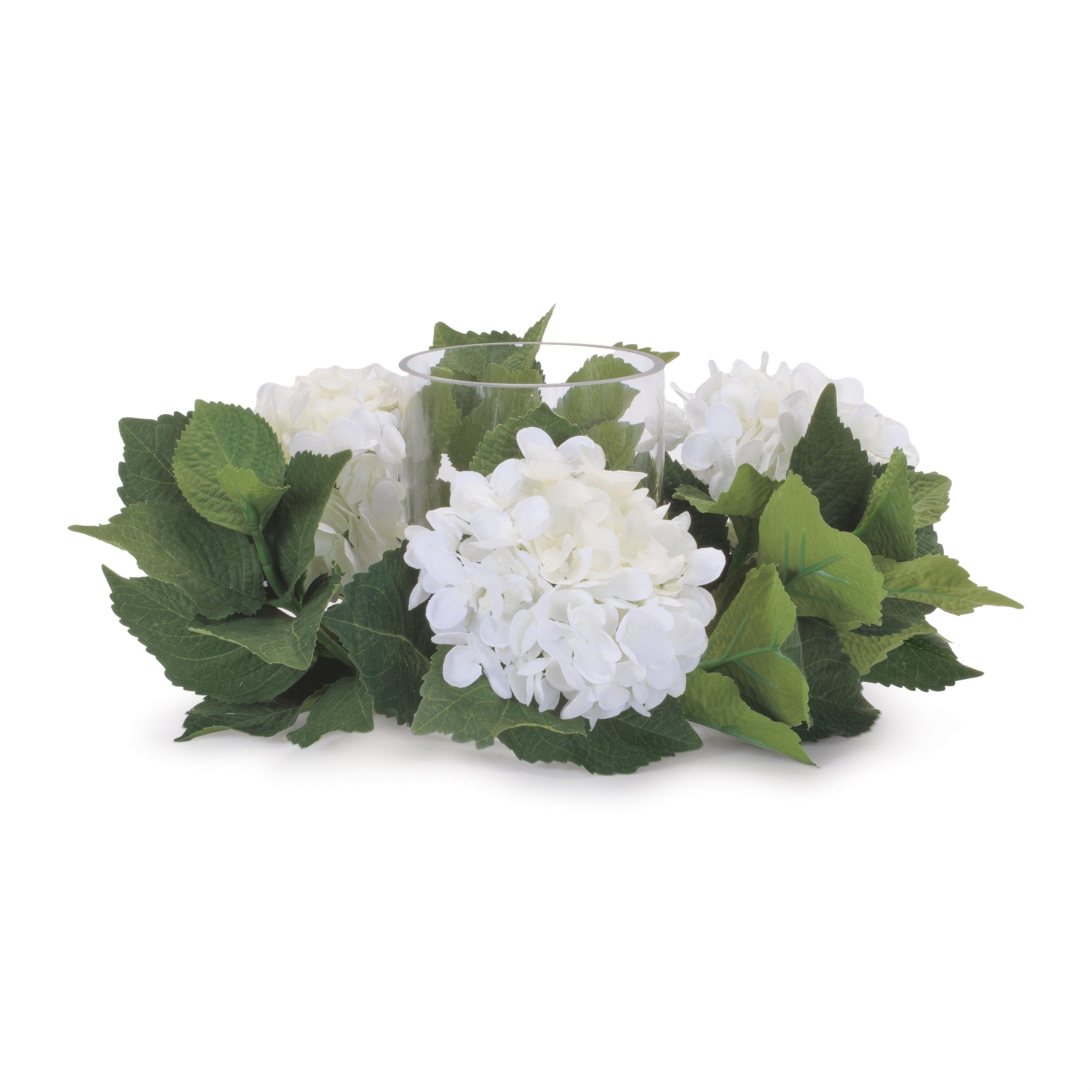 Hydrangea Floral Candle Ring (Set of 2)