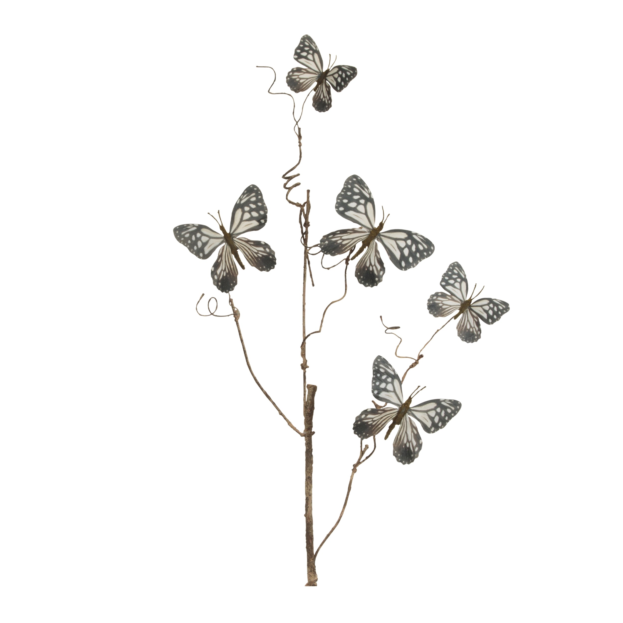 Butterfly Spray (Set of 4) 28”H Polyester