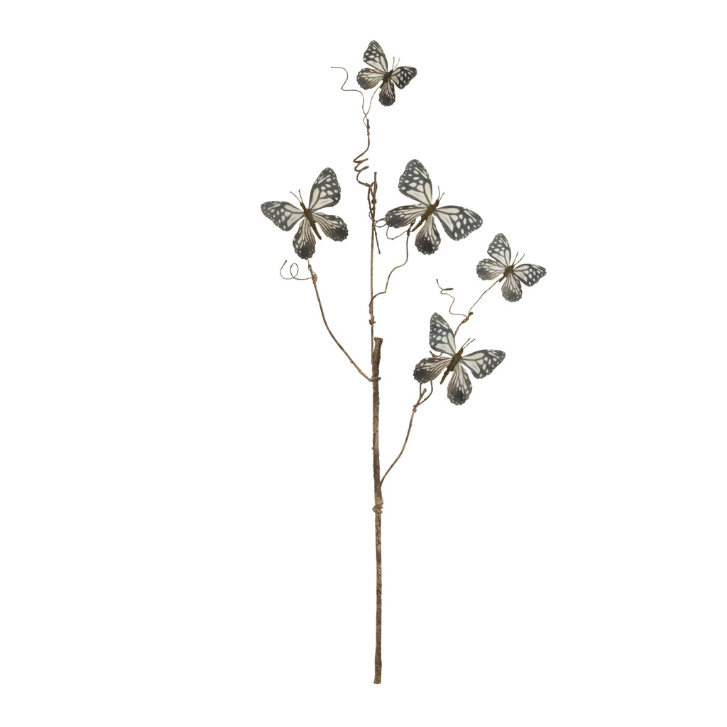 Butterfly Spray (Set of 4) 28”H Polyester