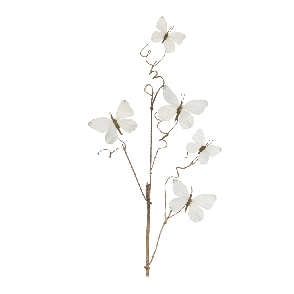 Butterfly Spray (Set of 4) 28”H Polyester