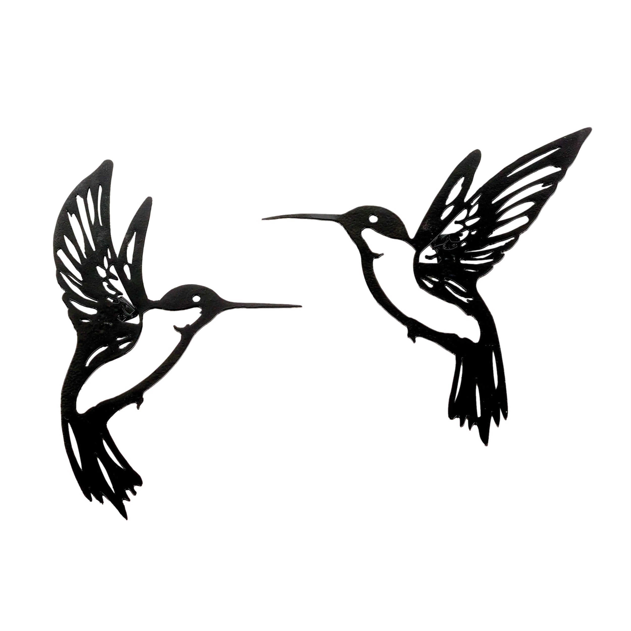 Metal Hummingbird Wall Accent  (Set of 6)