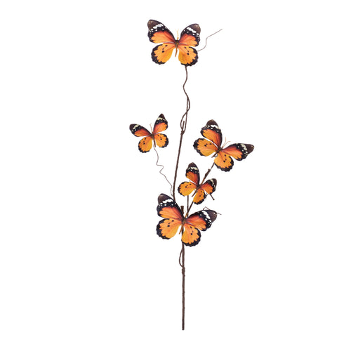 Butterfly Spray (Set of 6) 32”H Fabric/Plastic