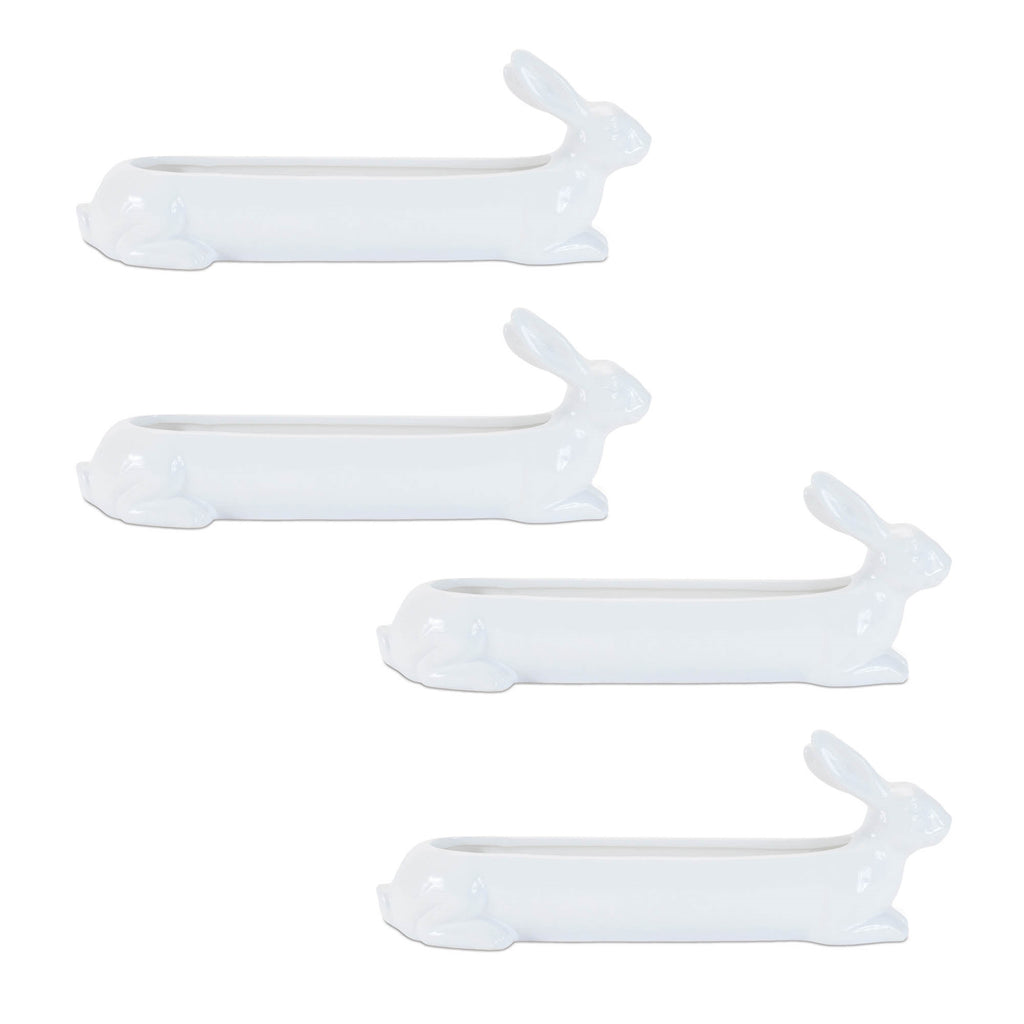 Ceramic Garden Bunny Planter (Set of 4)