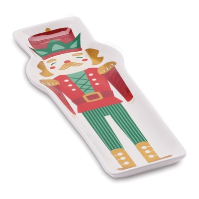 Nutcracker Trinket Dish (Set of 4) 12"L x 4"W x 1"H Ceramic