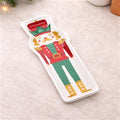 Nutcracker Trinket Dish (Set of 4) 12"L x 4"W x 1"H Ceramic