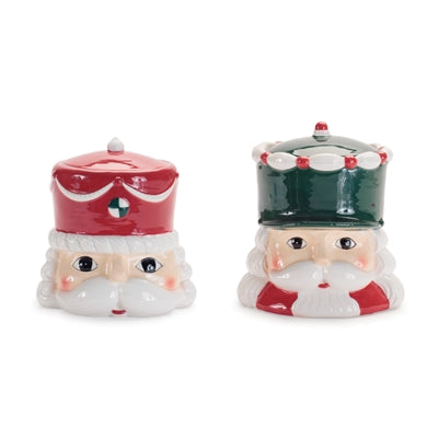 Nutcracker Container (Set of 2) 6”H Ceramic