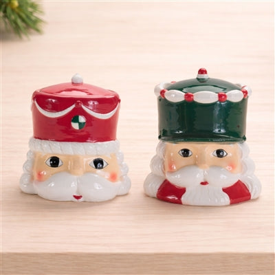 Nutcracker Container (Set of 2) 6”H Ceramic