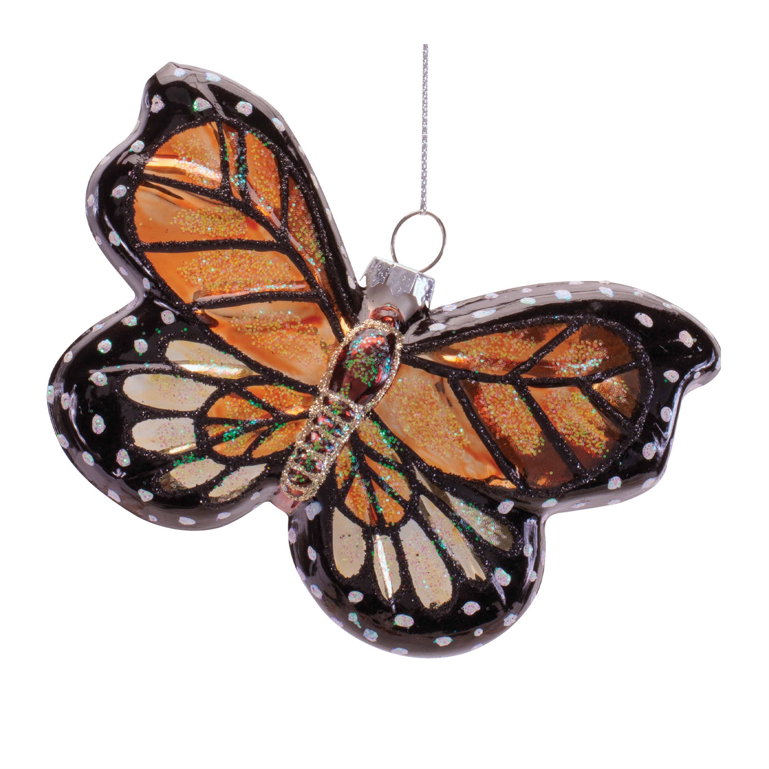 Butterfly Ornament (Set of 6) 5"L x 3"H Glass