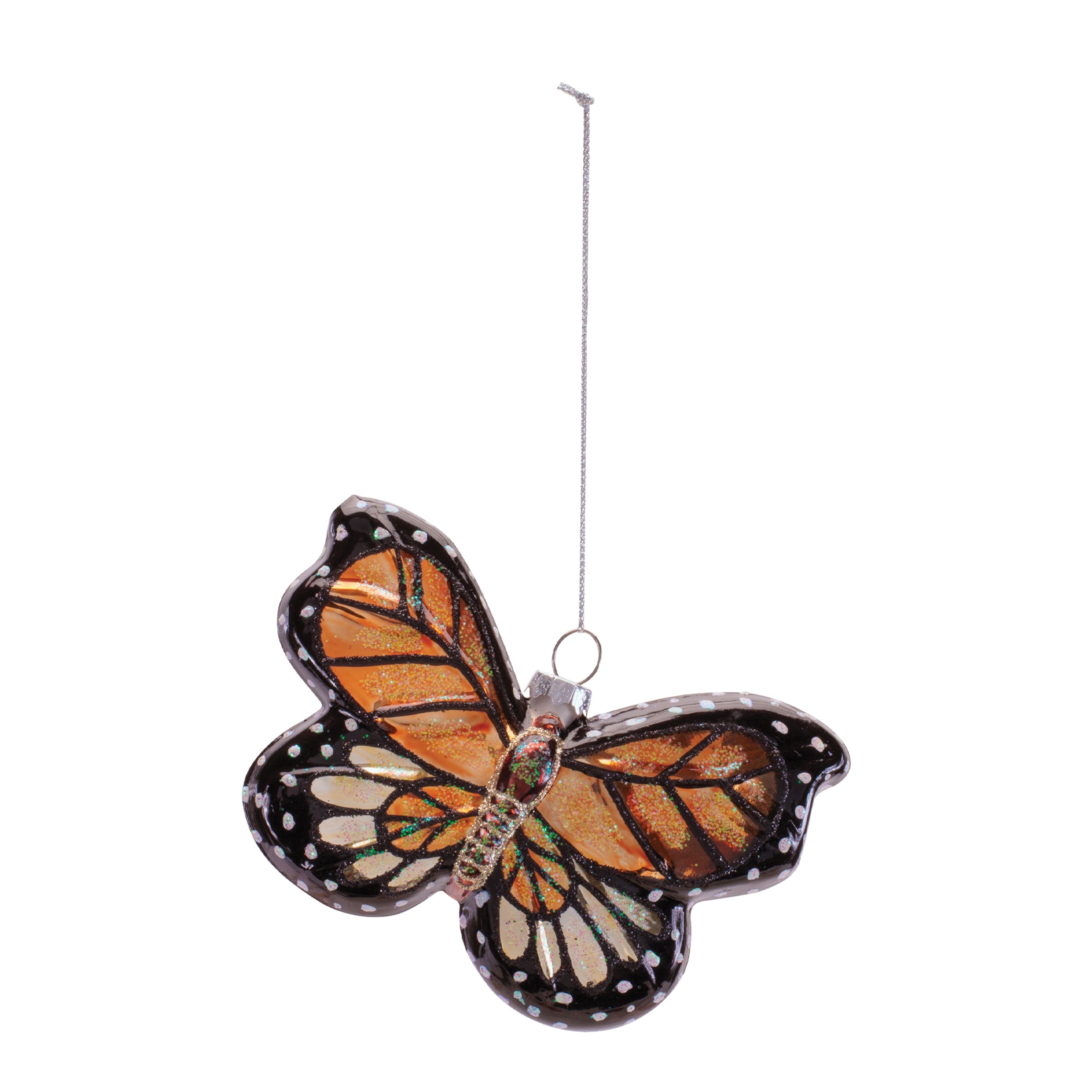 Butterfly Ornament (Set of 6) 5"L x 3"H Glass
