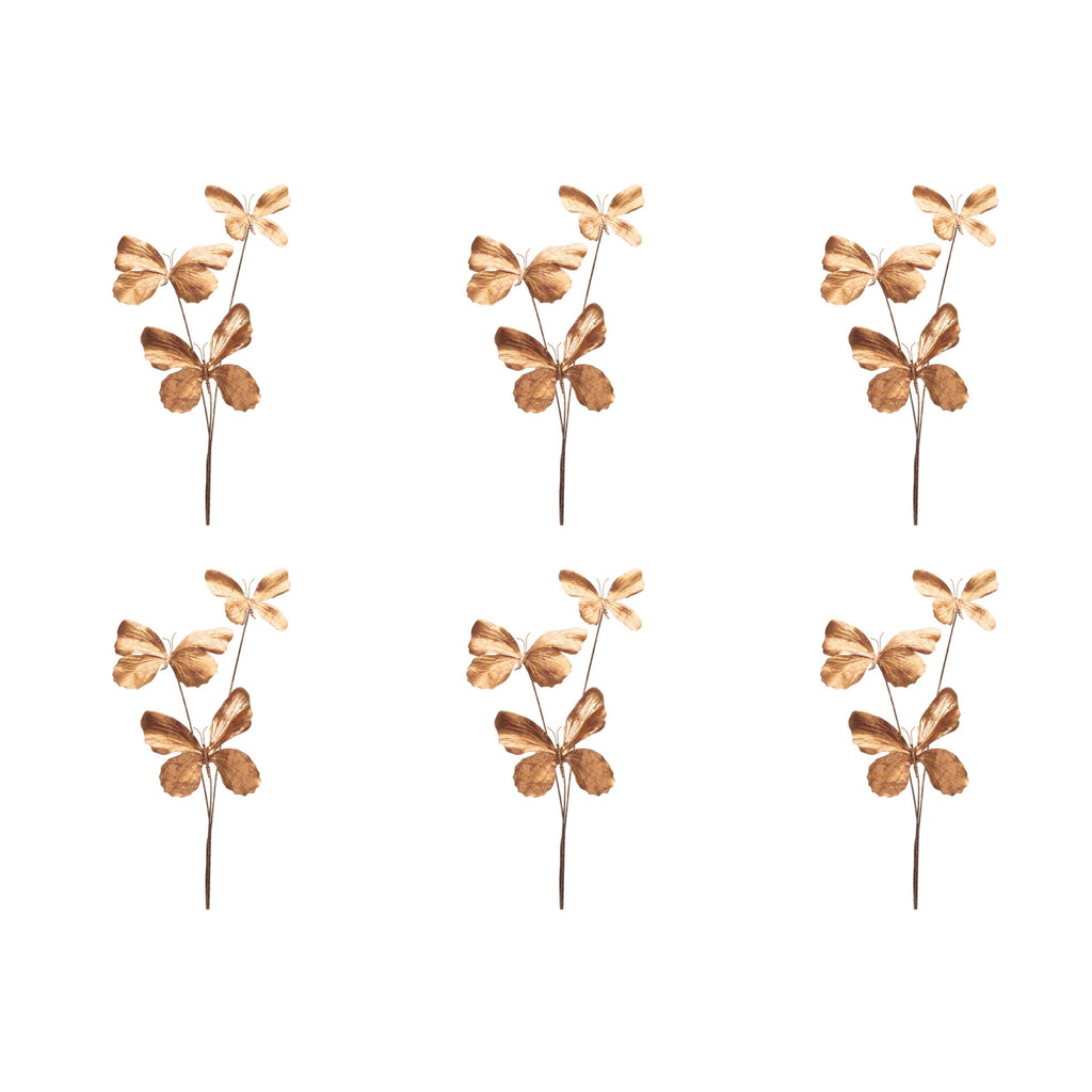 Butterfly Spray (Set of 6) 27”H Polyester