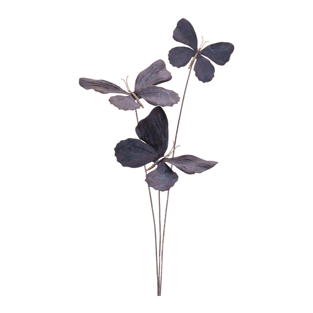 Butterfly Spray (Set of 6) 27”H Polyester
